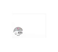 Clairefontaine 26616C - Sachet de 5 Cartes Simples - Format 14,8x21cm - 210g/m² - Coloris Blanc - Invitation Evènements et Correspondance - Gamme Pollen - Papier Premium Lisse