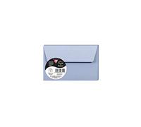 Clairefontaine 26721C - Sachet de 5 Enveloppes Auto-Adhésives - Format 9x14cm - 120g/m² - Coloris Bleu Lavande - Invitation Evènements et Correspondance - Gamme Pollen - Papier Premium Lisse