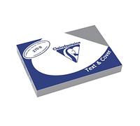 Clairefontaine 2708C Papier pour imprimante Format A4, 21 x 29,7 cm, 270 g, 1 ries avec 100 feuilles, gaufré en cuir gris perle