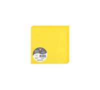 Clairefontaine 2823C - Paquet de 25 Cartes Doubles - Format Carré 13,5x13,5cm - 210g/m² - Coloris Jaune Soleil - Cartons d'Invitation Evènements et Correspondance - Gamme Pollen - Papier Premium Lisse