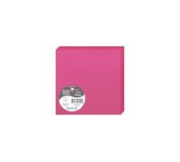 Clairefontaine 2824C - Paquet de 25 Cartes Doubles - Format Carré 13,5x13,5cm - 210g/m² - Coloris Rose Fuchsia - Cartons d'Invitation Evènements et Correspondance - Gamme Pollen - Papier Premium Lisse