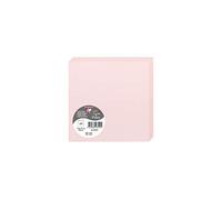 Clairefontaine 2855C - Paquet de 25 Cartes Doubles - Format Carré 13,5x13,5cm - 210g/m² - Coloris Rose - Cartons d'Invitation Evènements et Correspondance - Gamme Pollen - Papier Premium Lisse