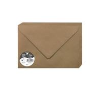 Clairefontaine Enveloppes 29002C C5 gommées Kraft 120 g/m² Papier lisse Paquet de 20