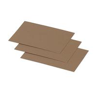 Clairefontaine 29010C - Paquet de 25 Cartes Simples - Format 7x9,5cm - 210g/m² - Coloris Kraft - Invitation Evènements et Correspondance - Gamme Pollen - Papier Premium Lisse