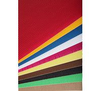 Clairefontaine 295699C Pack 15F Carton Ondulé Moyenne Cannelure 300g ass.