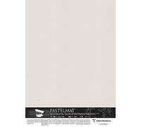 Clairefontaine 296020C Paquet Papier Pastelmat - 5 Feuilles Carte Spéciale pour Pastels Secs - 70x100 cm 360g - Gris Clair