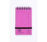 Clairefontaine 3011Z Un Bloc à Spirale en-Tête Minor Pad Europa Fuchsia - 7,6x12,2 cm - 120 Pages Détachables Lignées - Papier Blanc 90 g - Couvertures Carte Lustrée