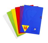 Clairefontaine 303102C Lot 10 Cahiers A4 21x29,7 48p Petits Carreaux