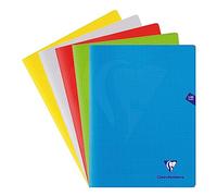 Clairefontaine 313362C Un Cahier Agrafé Mimesys Rose - 24x32 cm - 96 Pages Petits Carreaux - Papier Blanc 90 g - Couverture Polypro