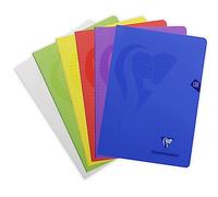 Clairefontaine 303525C Un Cahier Agrafé Mimesys - A4 21x29,7 cm - 120 Pages Lignées avec Marge - Papier Blanc 90 g - Couverture Polypro Couleur Aléatoire