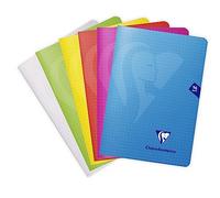 Clairefontaine 303682C Un Carnet Agrafé Mimesys - A5 14,8x21 cm - 96 Pages Petits Carreaux - Papier Blanc 90 g - Couverture Polypro - Couleur Aléatoire