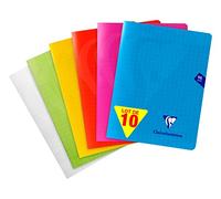 Clairefontaine 303741C - Lot 10 Cahiers Mimesys 17x22cm 96p GC Polypro