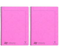 Clairefontaine 3084Z Un Cahier à Spirale Notemakers Europa Fuchsia - A4 21x29,7 cm - 120 Pages Détachables Lignées - Papier Blanc 90 g - Couverture Carte Lustrée (Lot de 2)