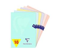 Clairefontaine 308682Cpack Lot 10 Carnets A5 14,8x21 96p Petits Carreaux