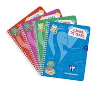 Clairefontaine Cahier de texte Mimesys 17x22 cm 144 p. grands carreaux 90 g polypro transparent