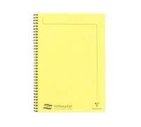 Clairefontaine 3094Z Un Cahier à Spirale Notemakers Europa Jaune citron - A4 21x29,7 cm - 120 Pages Détachables Lignées - Papier Blanc 90 g - Couverture Carte Lustrée