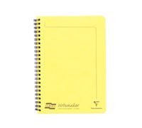 Clairefontaine 3096Z Un Cahier à Spirale Notemakers Europa Jaune citron - A5 14,8x21 cm - 120 Pages Détachables Lignées - Papier Blanc 90 g - Couverture Carte Lustrée