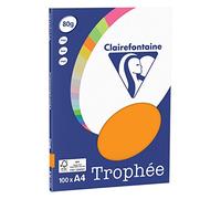CLAIREFONTAINE 31028 Papier Trophée Personal Paper Pack Multifonctions A4 80g/m2 Lot de 100 orange