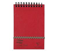 Clairefontaine 3106Z Un Bloc à Spirale en-Tête Midi Pad Europa Rouge - 10,2x15,2 cm - 200 Pages Détachables Lignées - Papier Blanc 90 g - Couvertures en Carte Lustrée