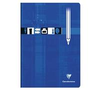 Clairefontaine 3160C Un Cahier à Dessin Agrafé Bleu - A4 21x29,7 cm - 32 Pages Unies Blanches - Papier à Dessin 125 g - Couverture Carte Pelliculée