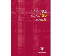 CLAIREFONTAINE 3199C - Un Agenda When 2024/2025 - A4 ( 21x29,7cm) - 112 pages imprimées (1 semaine sur 2 pages) - Couverture piqué en carte - couleur aléatoire