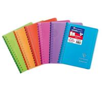 Clairefontaine 321601C Un Carnet à Spirale Koverbook - 9x14cm - 100 Pages Petits Carreaux - Papier Blanc 90 g - Couverture Enveloppante Polypro - Couleur Aléatoire