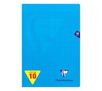 Clairefontaine 322101Cpack - Lot 10 Cahiers Mimesys Bleu Marine A4 48p GC