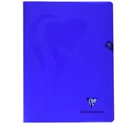 Clairefontaine 322362C Un Lot de 10 Cahiers Agrafés Mimesys Bleus marines - 24x32 cm - 96 Pages Petits Carreaux - Papier Blanc 90 g - Couverture Polypro