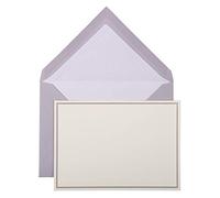 G.Lalo Pack De 10 Cartes Bordées Gris Souris Avec Enveloppes