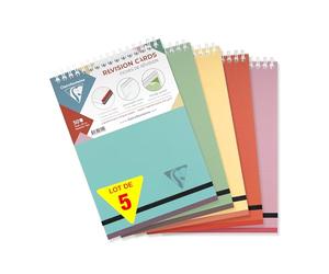 Clairefontaine 327016C Lot 5 Bloc Linicolor ESSENCE A5 ligné 240g assorti