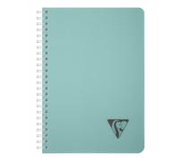 Clairefontaine 327501C Collection Linicolor ESSENCE Un Carnet à Spirale - A5 14,8x21 cm - 180 Pages Petits Carreaux - Papier Blanc 90 g - Couverture Polypro Transparent - Vert Sauge