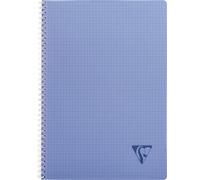 Clairefontaine - 328125-ASS - Linicolor - Cahier spirale couverture polypro - 100 pages - A4 petits carreaux - Assortis