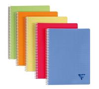 Clairefontaine Cahier Linicolor Fresh A4 180 p. Petits carreaux Couverture polypro Couleur aléatoire