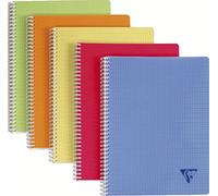 Clairefontaine Cahier Linicolor Fresh 24x32 100 p. petits carreaux polypro - couleur aléatoire