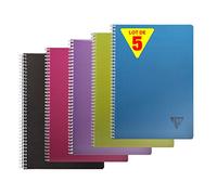 Clairefontaine 329116C - Lot 5 Cahiers Linicolor Intensive A4 180p GC