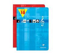 Clairefontaine 3307C - Lot 10 Cahiers Musique et Chants 24x32cm 48p GC