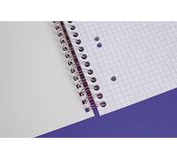 Clairefontaine 331626C - Cahier idéal pour l'école, DIN A4 21x29,7 cm, réglure 26 petits carreaux 5x5mm avec marge, 64 pages, 90g, rouge, 1 pièce