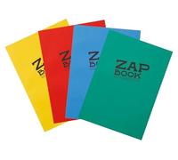 Clairefontaine 3354Cpack - Carnet Encollé Zap Book - 160 Feuilles Papier Croquis 100% Recyclé - A4 21x29,7 cm 80g - Couleur de Couverture Aléatoire - Paquet de 5 Carnets