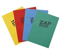 Clairefontaine 3356Cpack - Carnet Encollé Zap Book - 160 Feuilles Papier Croquis 100% Recyclé - A6 10,5x14,8 cm 80g - Couleur de Couverture Aléatoire - Paquet de 5 Carnets