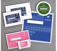 Clairefontaine 34051C - Un carton à peindre avec enduction blanche 41x27 cm (format 6P paysage), épaisseur 3mm, toilé blanc