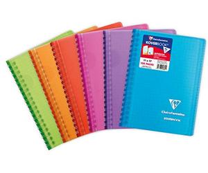 Clairefontaine 341601C - Carnet Spirale Koverbook 11x17cm 100p PC Polypro