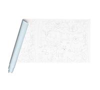 Clairefontaine 34182C - Un rouleau de papier fresque à peindre pré-imprimé 120g, 10mx0,50m, Forêt