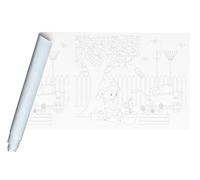 Clairefontaine 34183C - Un rouleau de papier fresque à peindre pré-imprimé 120g, 10mx0,50m, Jardinage