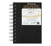 Clairefontaine 34292C Carnet spiralé Goldline 50 Feuilles blanches A6 140g