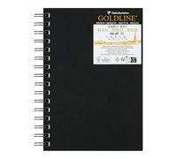 Clairefontaine 34298C Carnet spiralé Goldline 50 Feuilles blanches A5 140g
