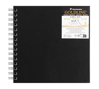Clairefontaine 34313C Carnet spiralé Goldline 50 Feuilles blanc 20x20 140g