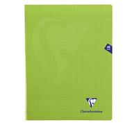Clairefontaine 353311C Un Cahier Agrafé Mimesys Vert - 24x32 cm - 48 Pages Grands Carreaux - Papier Blanc 90 g - Couverture Polypro