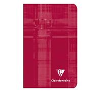 Clairefontaine 3582Cpack Lot de 20 Carnets Agrafés - 7,5x12 cm - 48 Pages Petits Carreaux - Papier Blanc 90 g - Couverture Carte Pelliculée - Couleurs Aléatoires