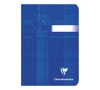 Clairefontaine 3640Cpack Lot de 10 Carnets Agrafés - A6 10,5x14,8 cm - 96 Pages Unies Blanches - Papier Blanc 90 g - Couverture Carte Pelliculée - Couleurs Aléatoires