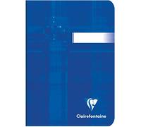 Clairefontaine 3646C Un Carnet Agrafé - 10,5x14,8 cm - 96 Pages Lignées - Papier Blanc 90 g - Couverture Carte Pelliculée Couleur Aléatoire